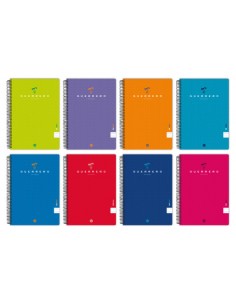 CUADERNO TAPA BLANDA UNICLASIC 4º 80 HOJAS 90GR. PAUTA 2,5MM COLORES SURTIDOS GUERRERO 88450196